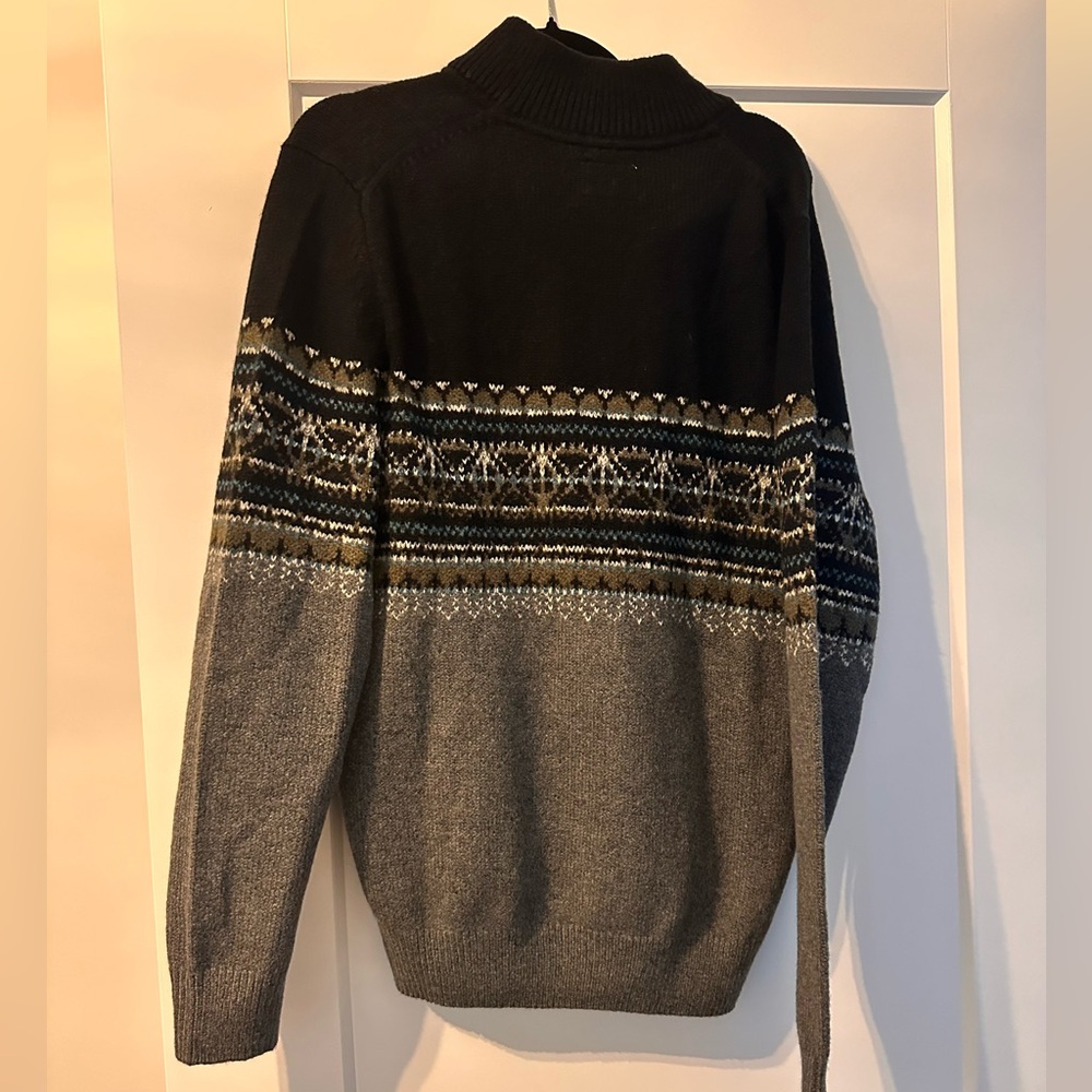 Thick Half Button Wind River Sweater - Picture 3 of 3